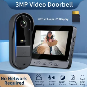 WiFi wireless smart video doorbell