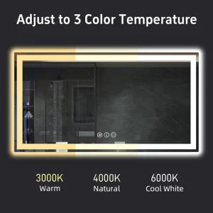 55"x 30" LED Bathroom Mirror