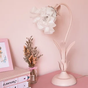 Pink Flower Desk Light