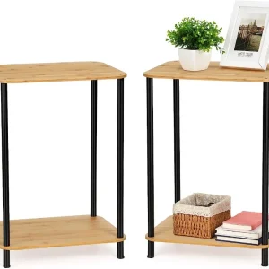 Bedside table 2-piece set, 2-tier
